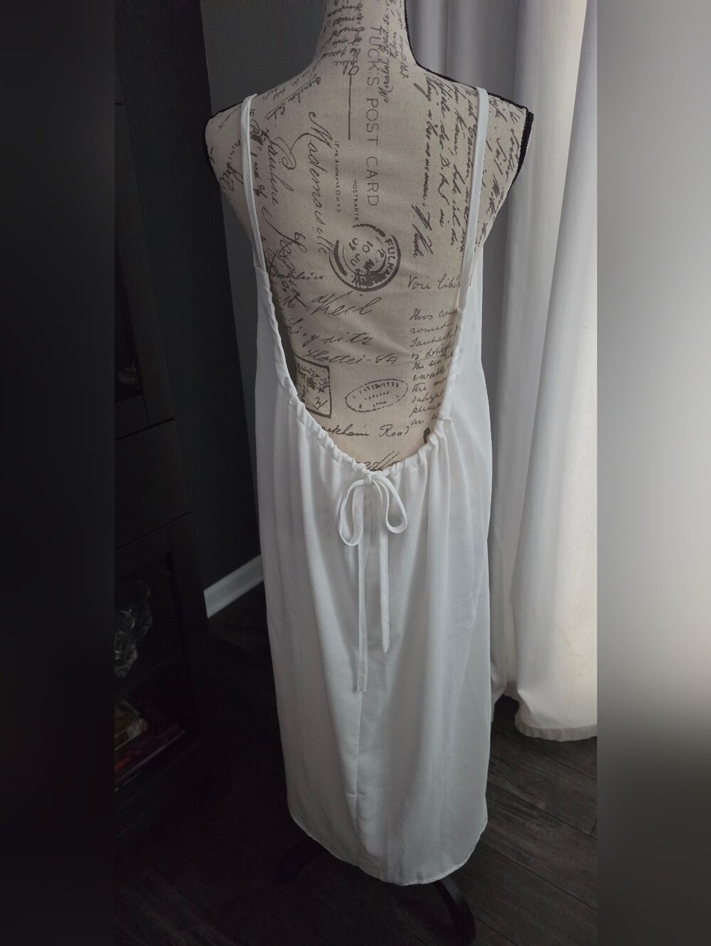 Open-Back Slip Dress